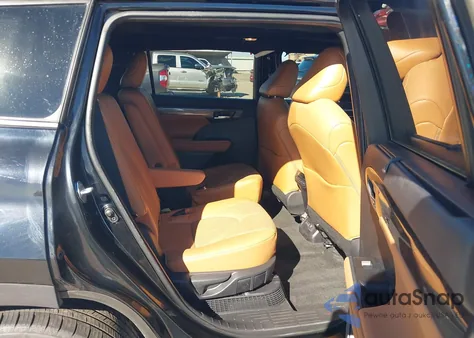 2023 Toyota Highlander Hybrid Platinum из США, поврежденный, VIN 5TDEBRCH8PS124921